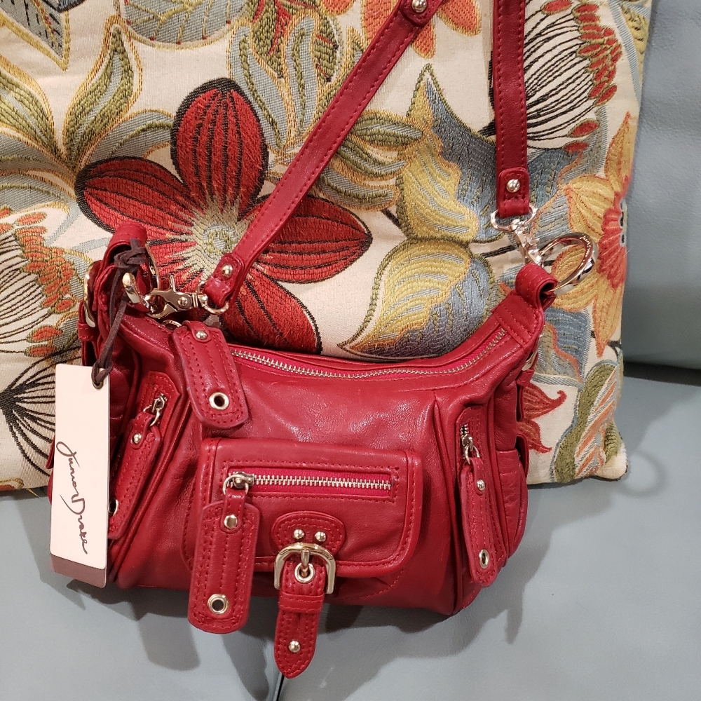 BRAND NEW ITALIAN LEATHER JUNIOR DRAKE CROSSBODY